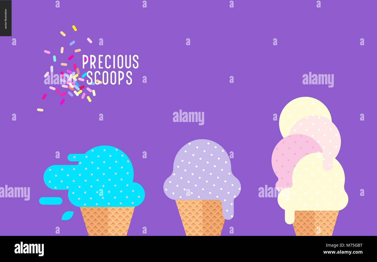 Precious scoops on purple Stock Vector Image & Art Alamy