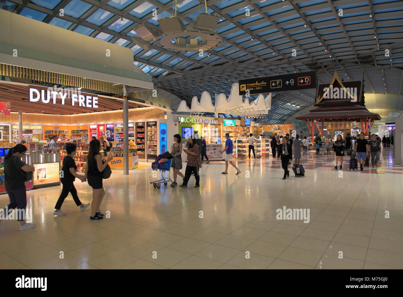 Thailand, Bangkok, Suvarnabhumi Airport, duty free shopping Stock Photo