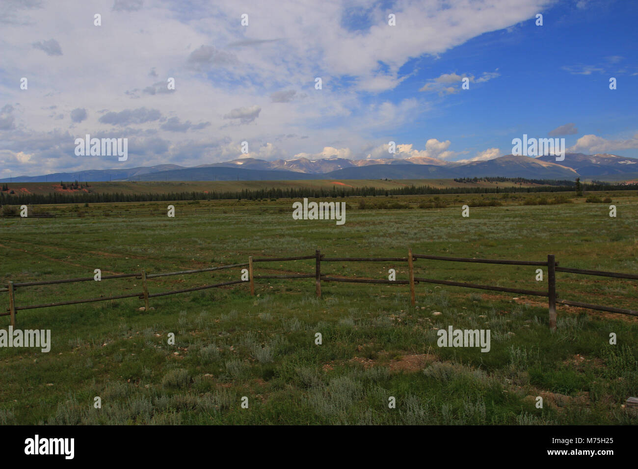 View of a working horse ranch Stock Photo - Alamy