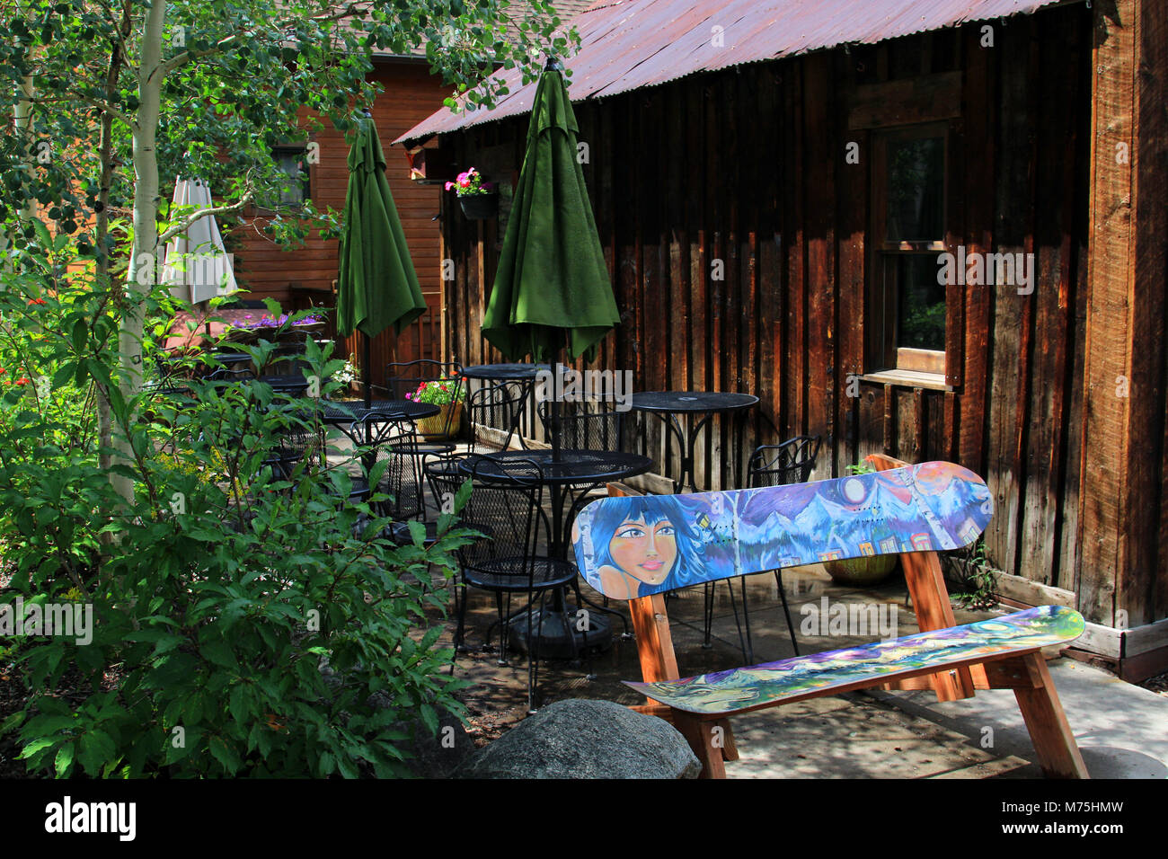 Rustic Log Cabins In The Rocky Mountains Stock Photo 176529945