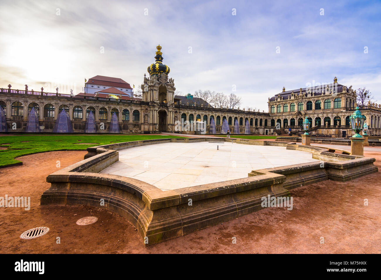 Zwinger palace, art gallery and museum in Dresden, Germany. Stock Photo