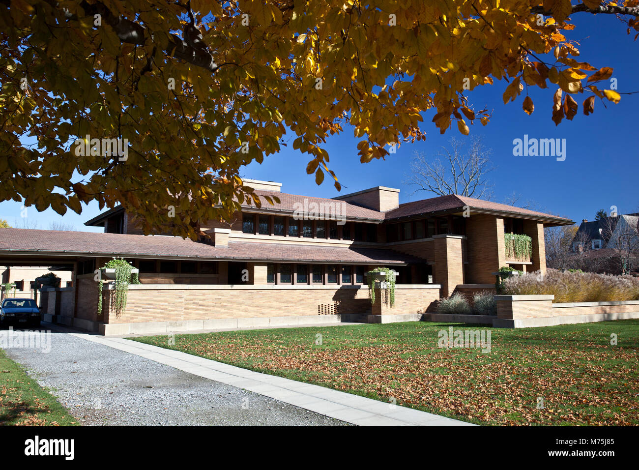 Frank Lloyd Wright's Prairie style Martin house In Buffalo New York