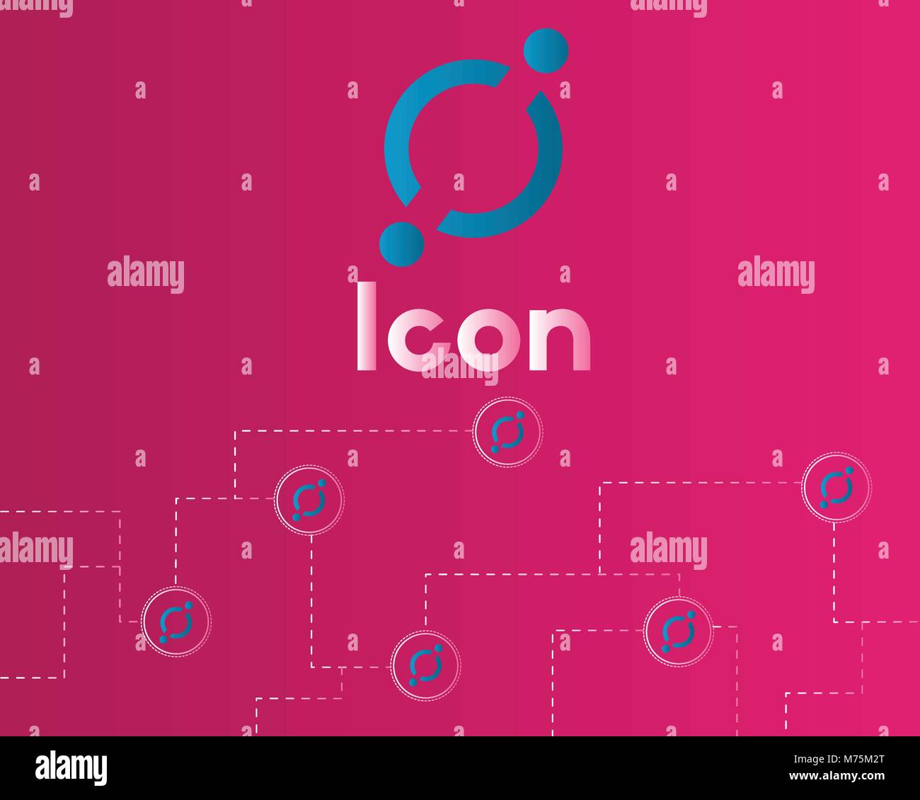 Cryptocurrency icon blockchain background collection Stock Vector Image ...