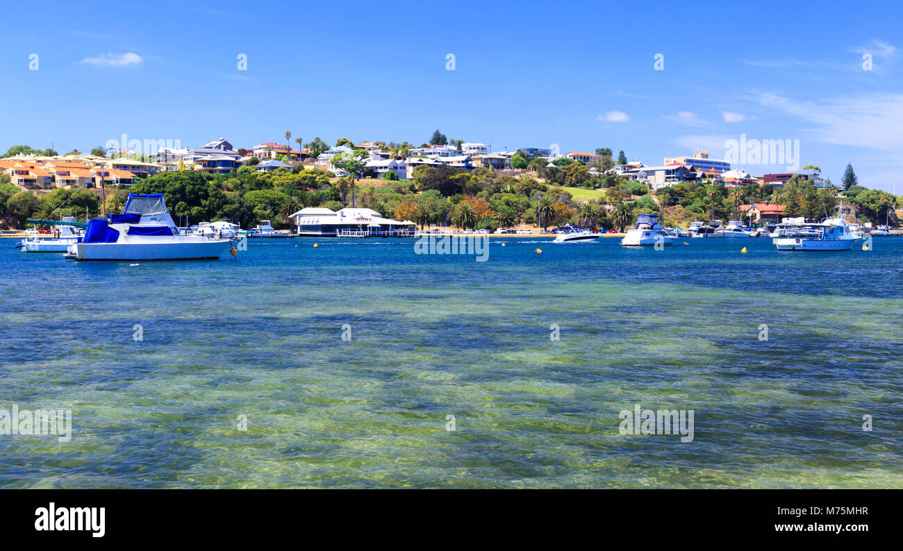 East Fremantle and the Swan River. Western Australia Stock Photo