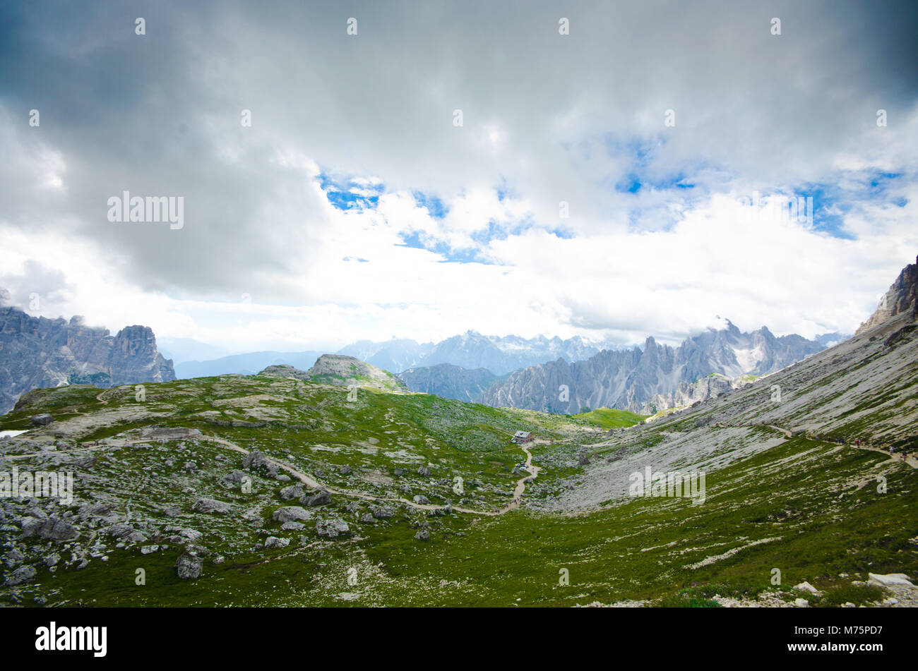 Dolomite landscapes in the summer green of Trentino Stock Photo - Alamy