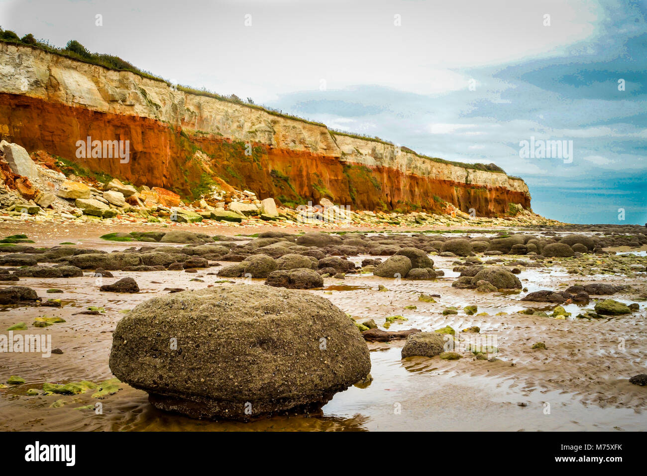 Hunstanton Cliffs Norfolk UK Stock Photo