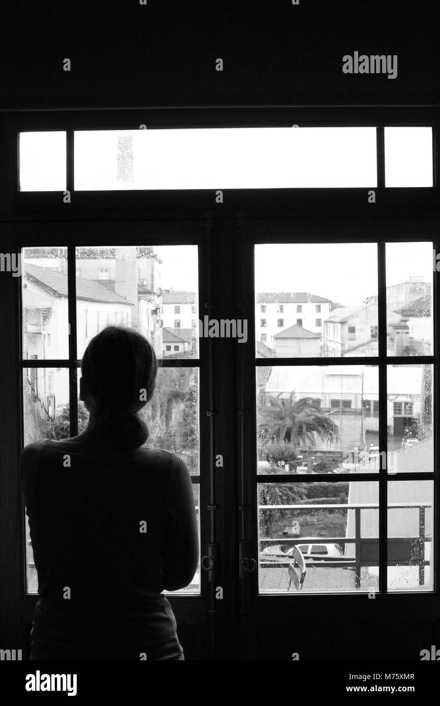 Bay window Black and White Stock Photos & Images - Alamy