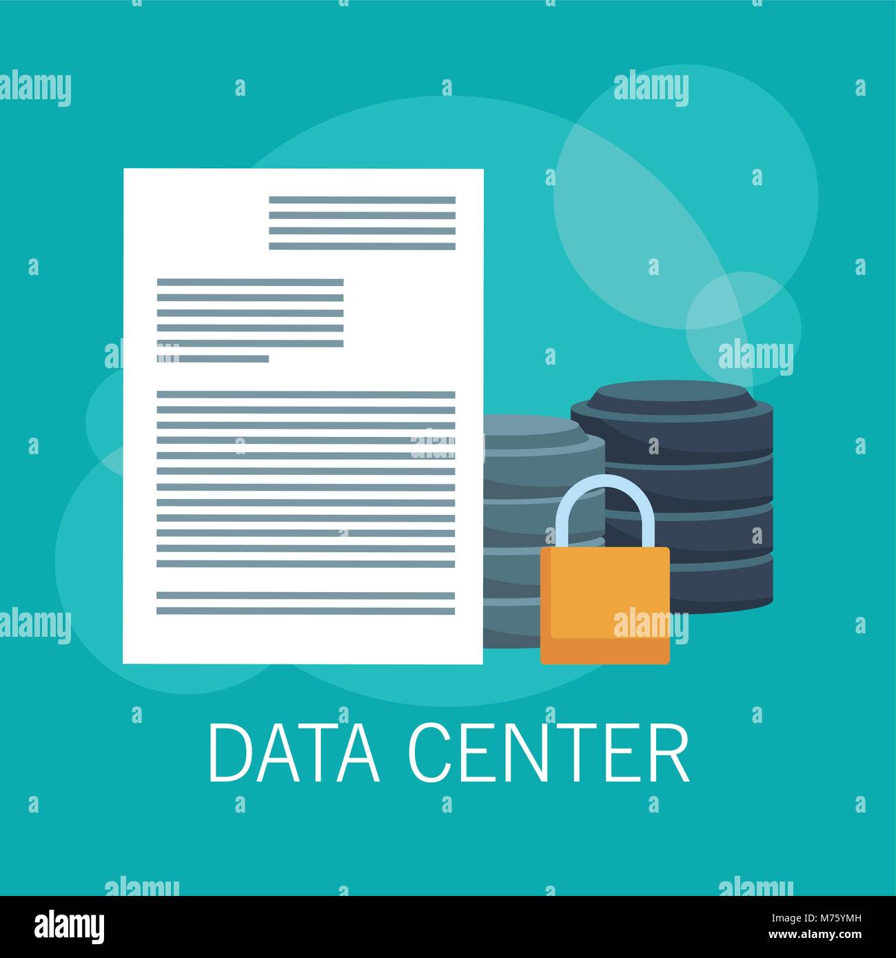 Datacenter servers technology vector illustration graphic design Stock ...