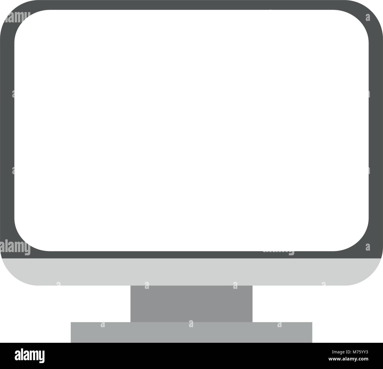 Computer screen technology vector illustration graphic design Stock ...