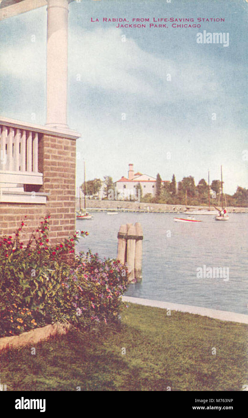 La Rabida Chicago A scenic view of La Rabida, observed from the Life-Saving Station at ...
