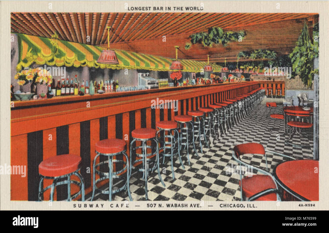 Longest Bar In The World, Subway Cafe 507 N. Wabash Ave (NBY 415379