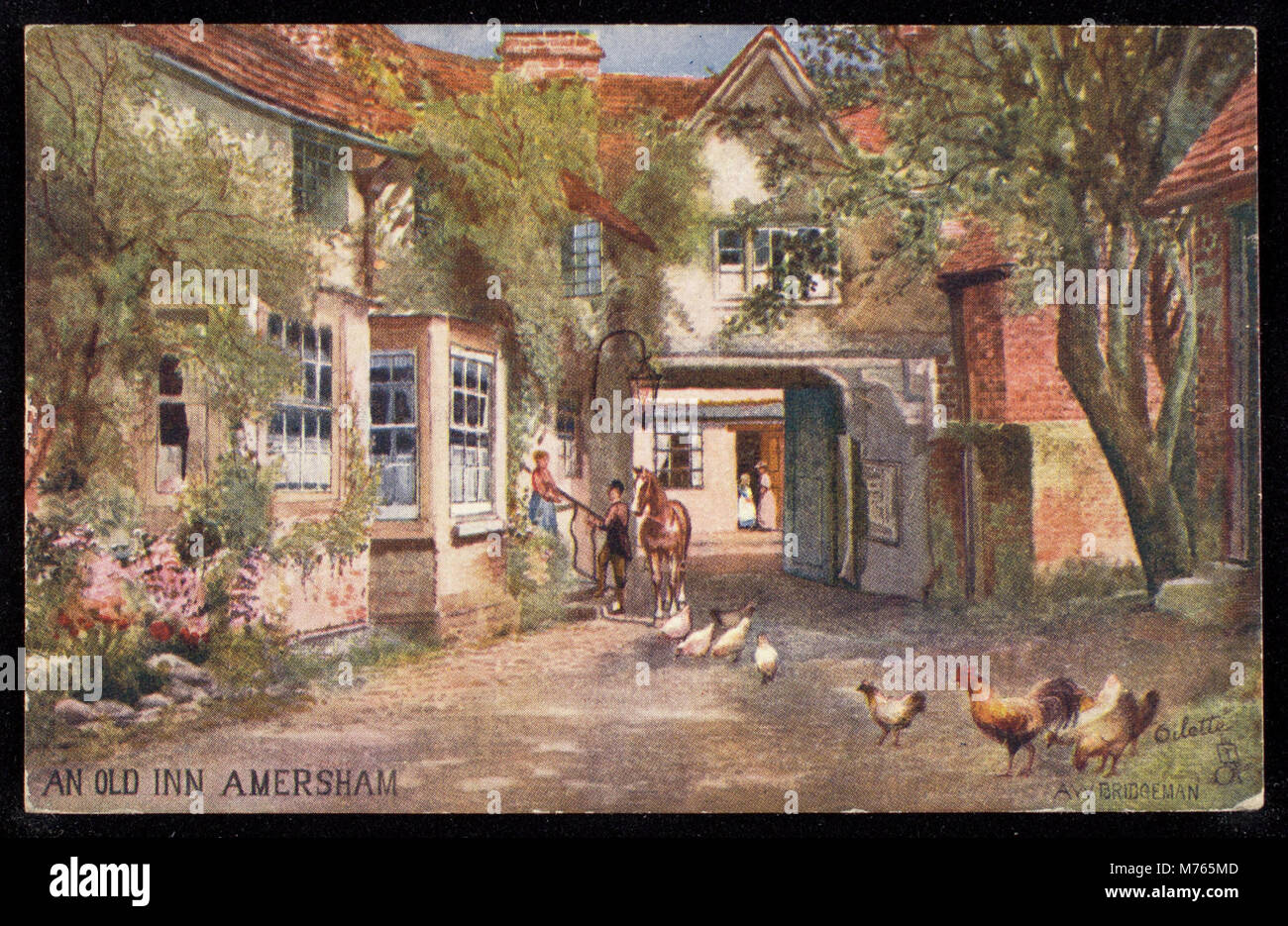 This image shows an old inn in Amersham, a historic town in ...