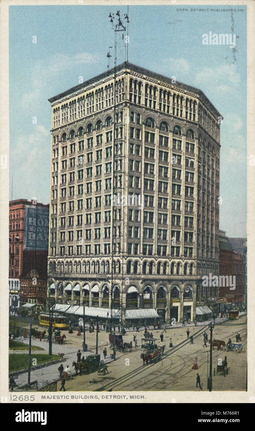 The Majestic Building in Detroit, Michigan, designed by D.H. Burnham ...