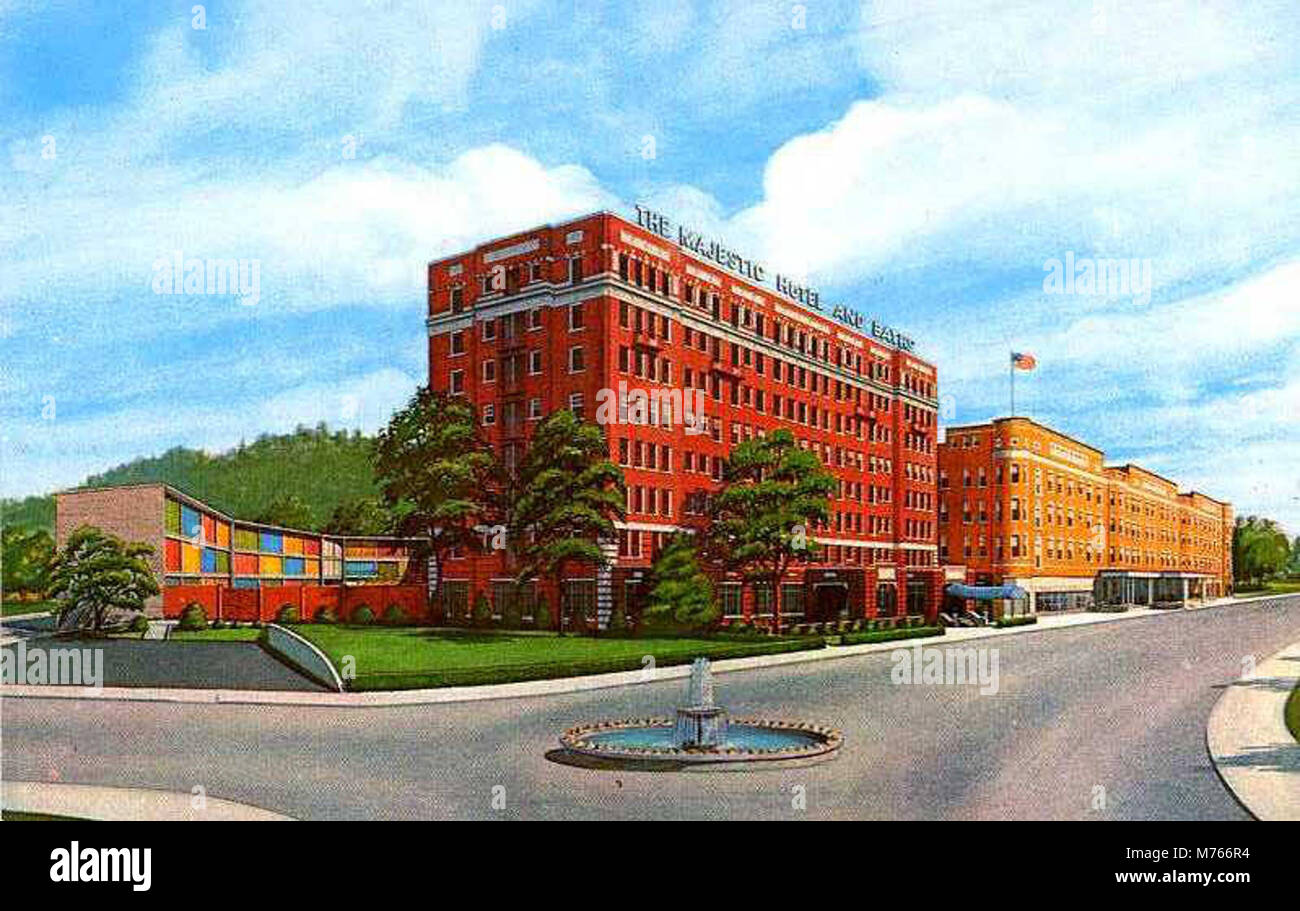 Majestic Hotel and Baths, Hot Springs National Park (NBY 4017) Stock Photo