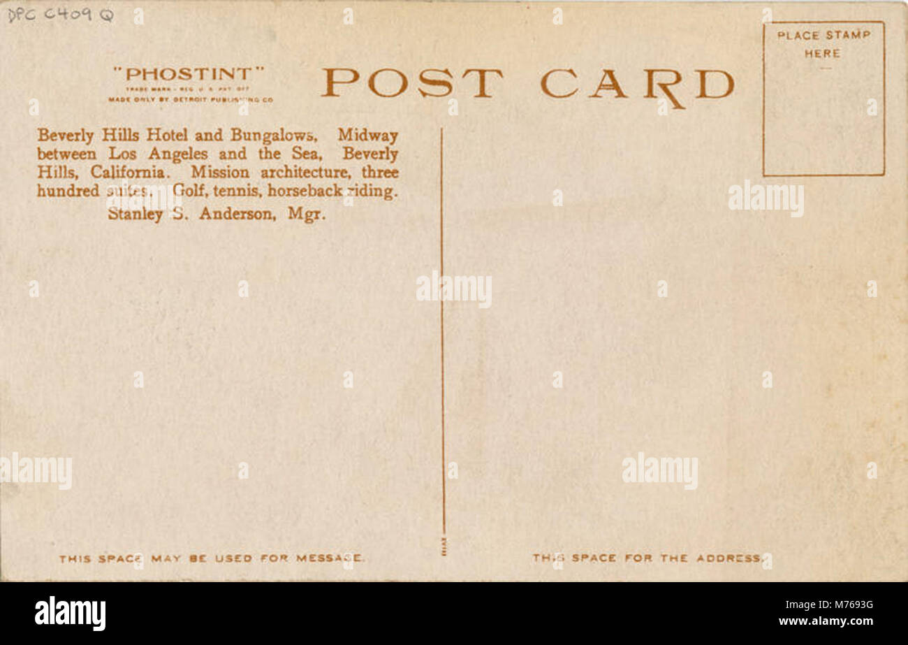 Midway between Los Angeles and the Sea, Open all the year, a few of the