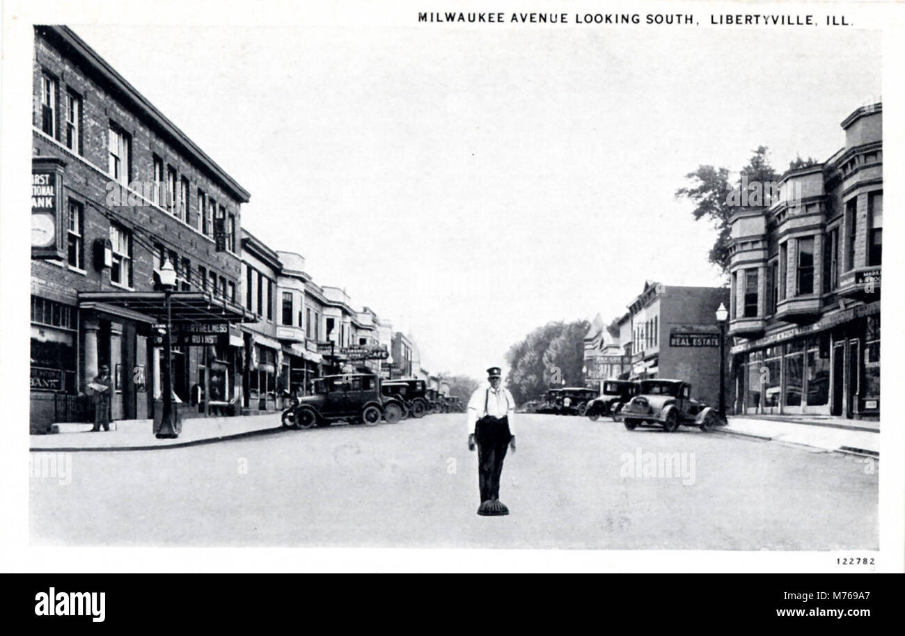 Milwaukee Avenue looking south (NBY 1803) Stock Photo