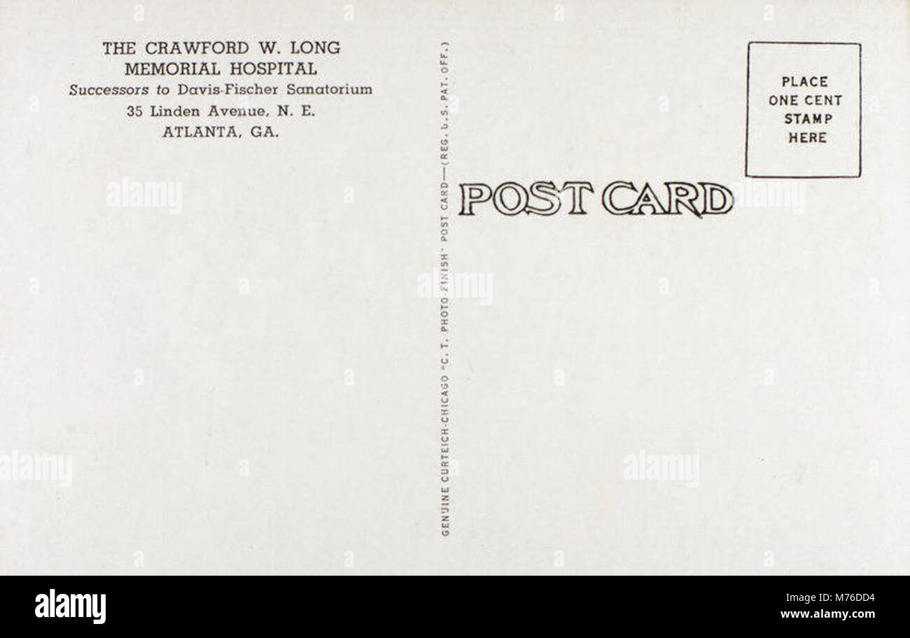 Atlanta GA The Crawford W. Long Memorial Hospital (NBY 429260 Stock