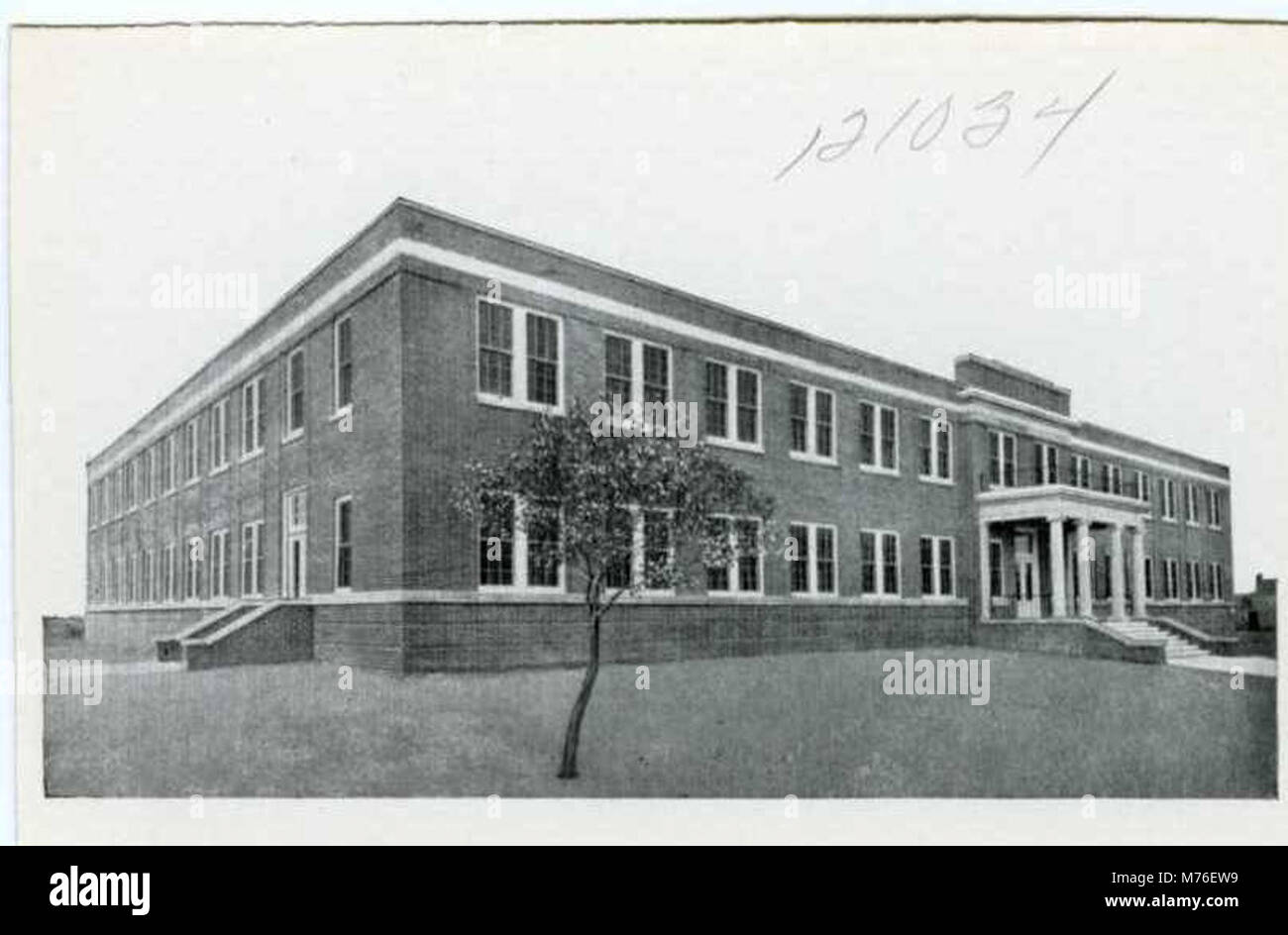 Photograph of the Oklahoma Military Academy, showcasing its structure