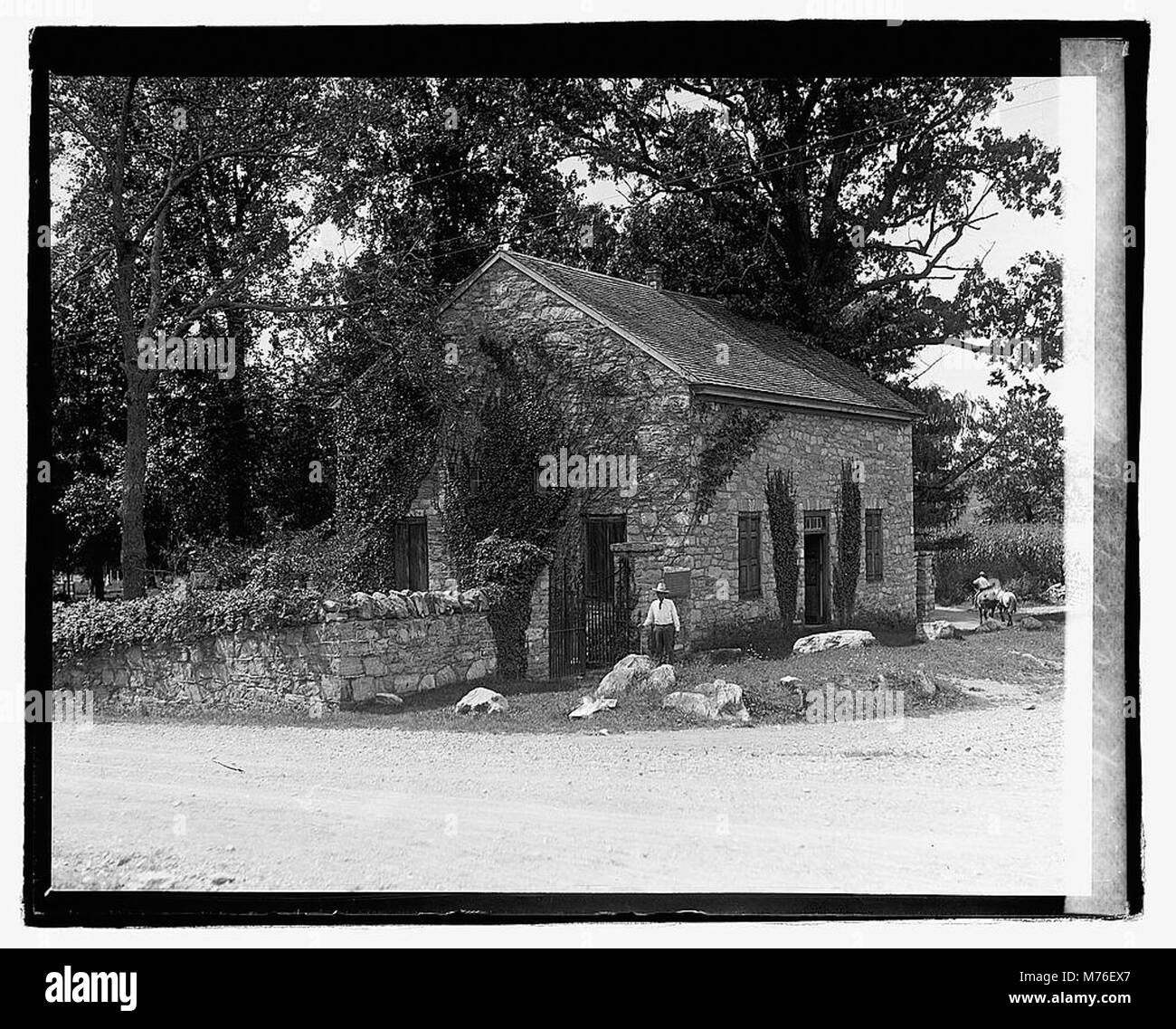 Old chapel, Milford Pike, Clarke County, Virginia, near Berryville LOC npcc.07467 Stock Photo
