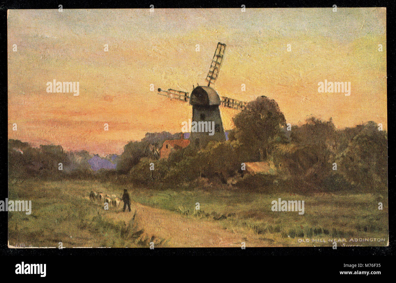 This photograph shows an old mill located near Addington in Surrey ...