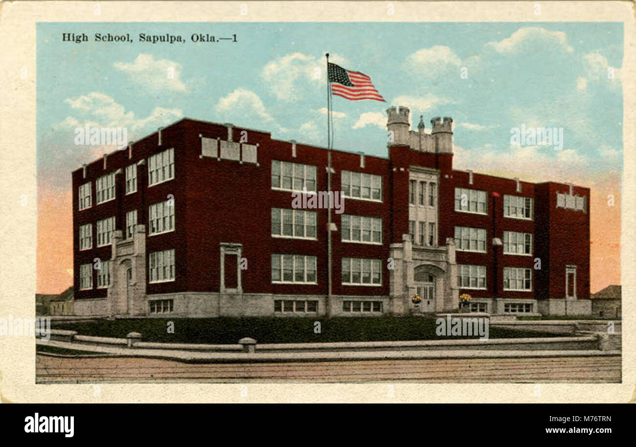 Sapulpa OK High School (NBY 436642 Stock Photo Alamy