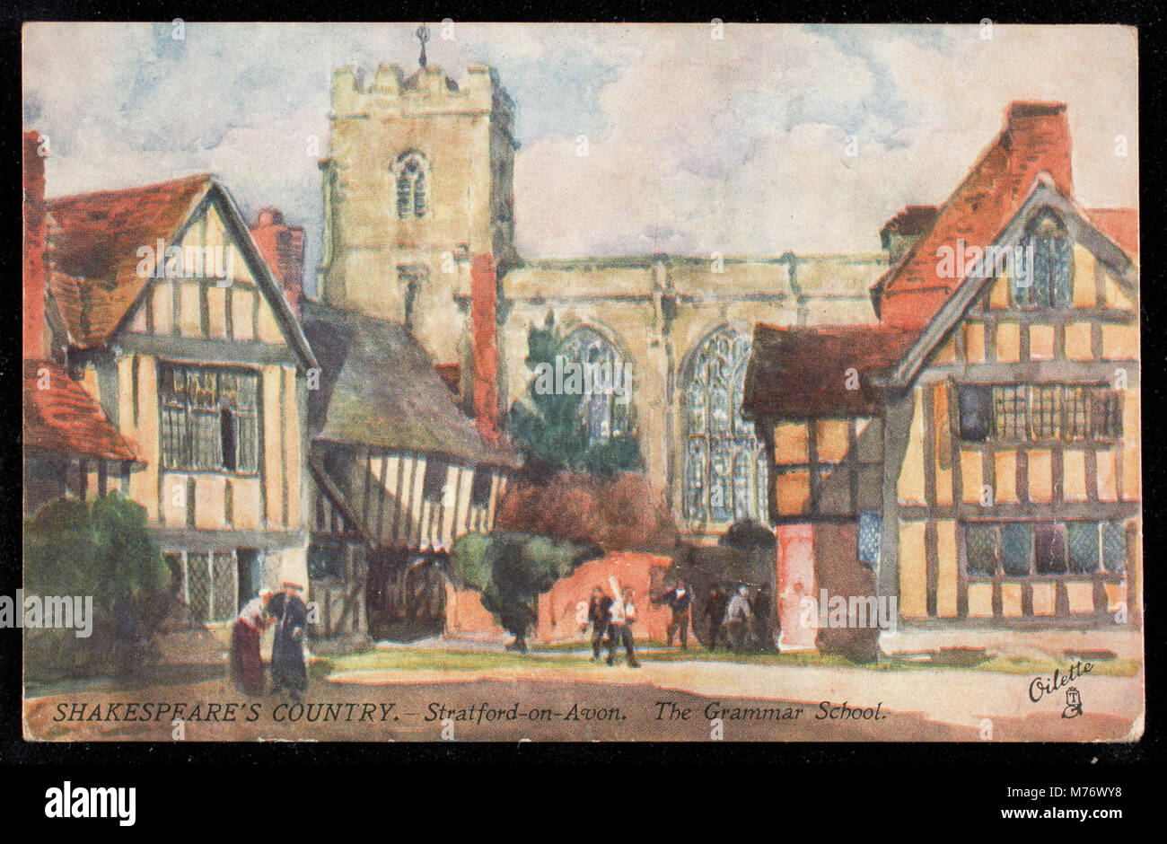 Shakespeare's Country. -- Stratford-on-Avon. The Grammar School (NBY ...