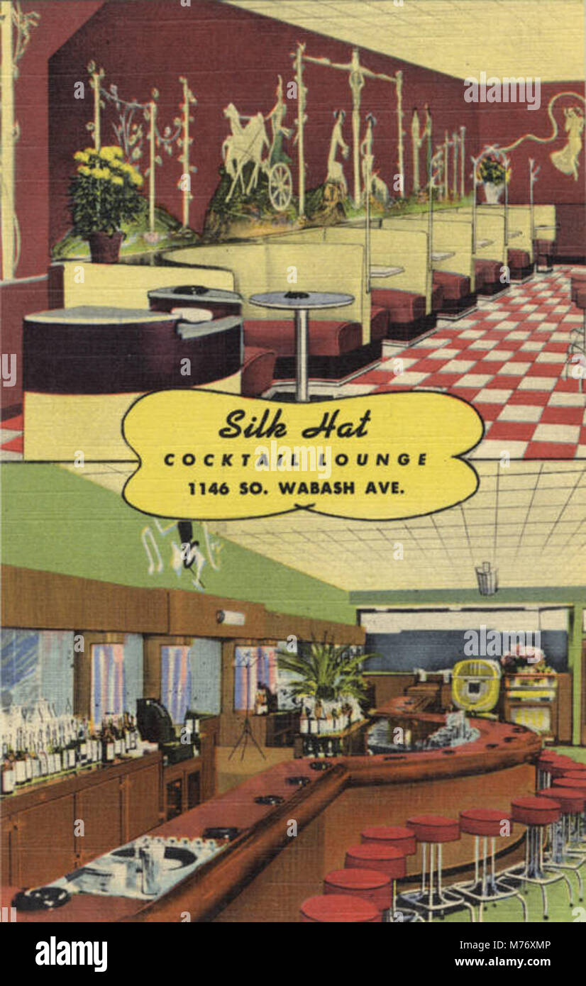 Silk Hat Cocktail Lounge, 1146 So. Wabash Ave (NBY 415582) Stock Photo