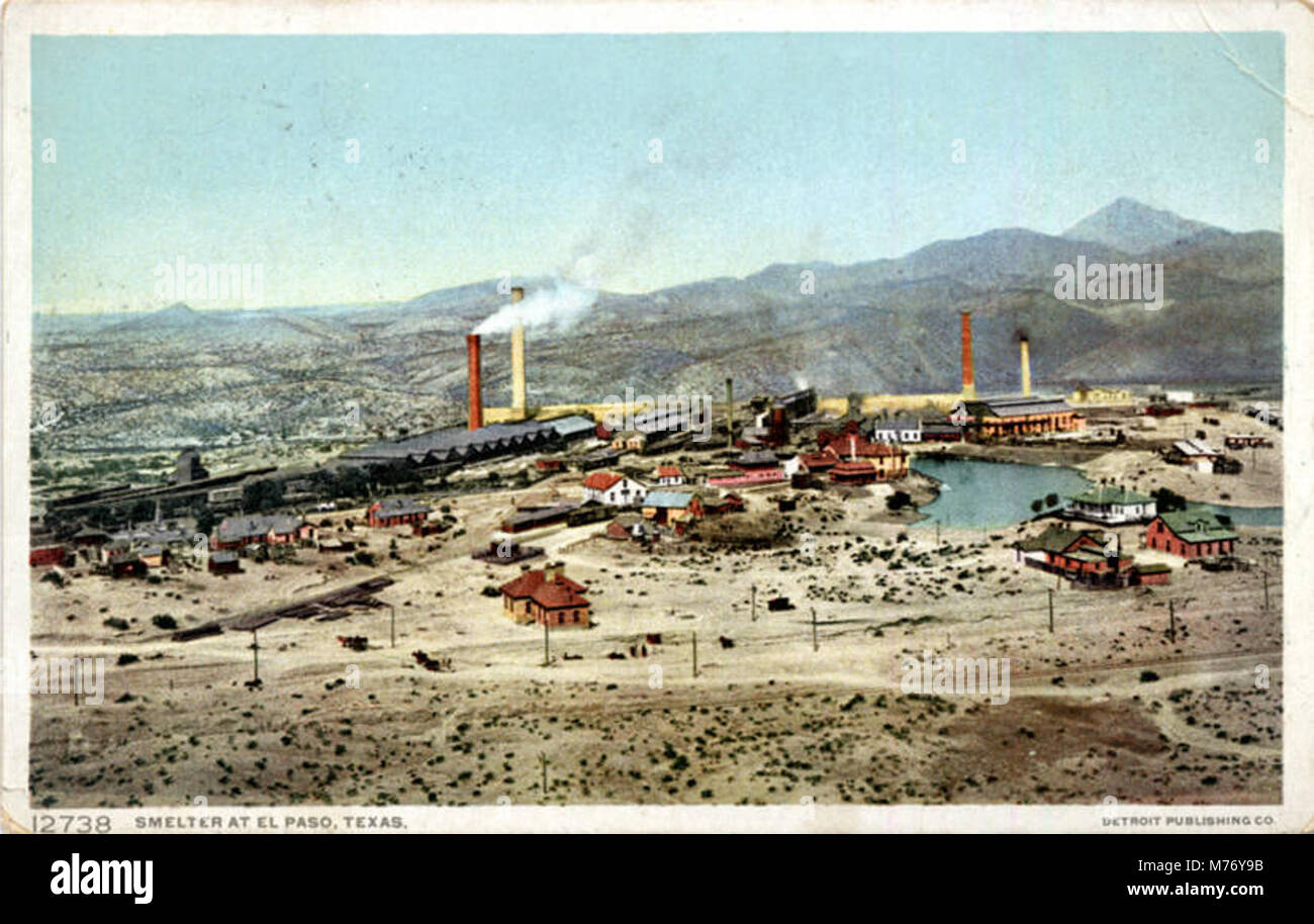 Smelter at El Paso (NBY 5385 Stock Photo Alamy