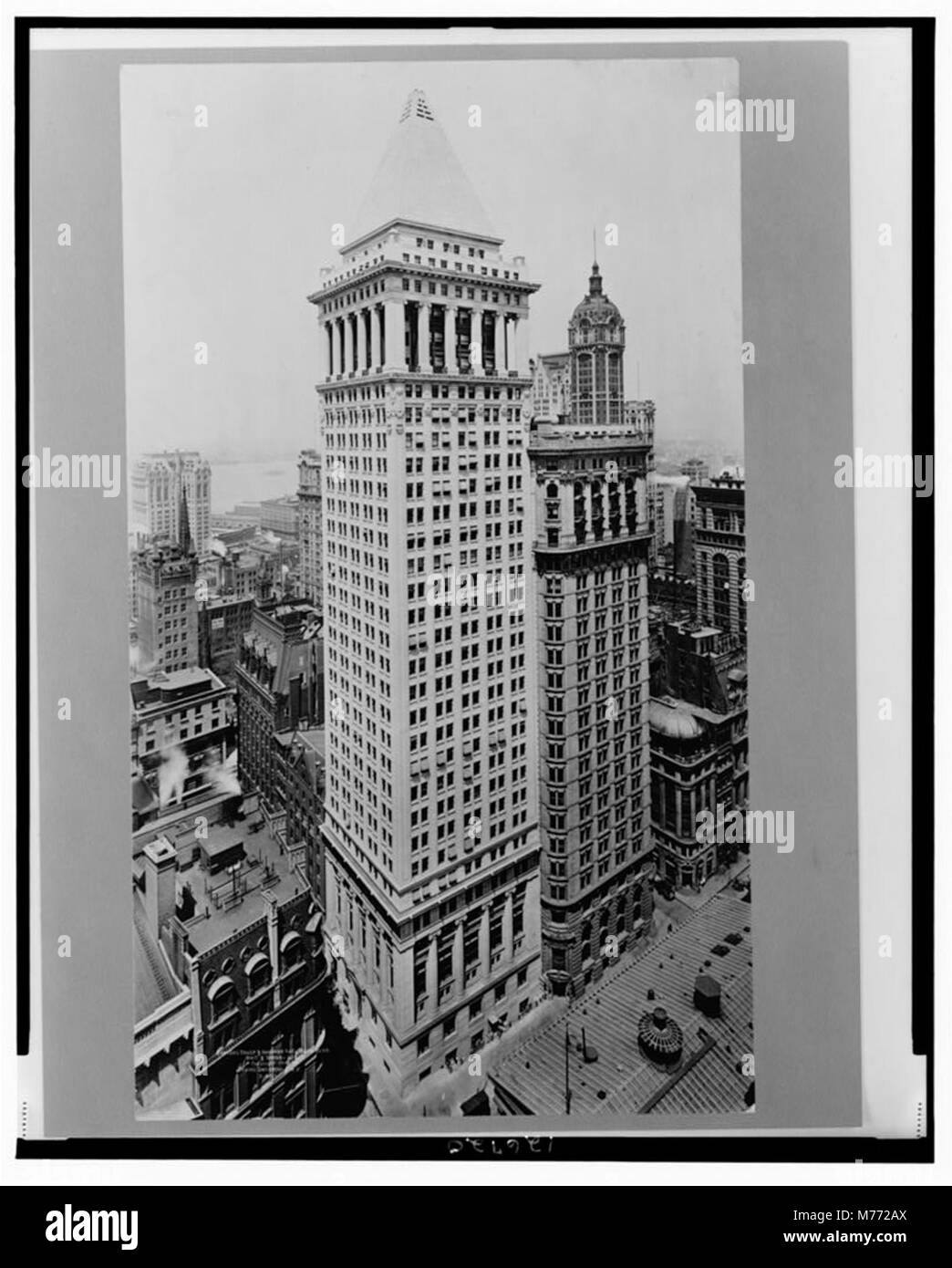 This photograph shows the Bankers Trust and Hanover National Bank ...