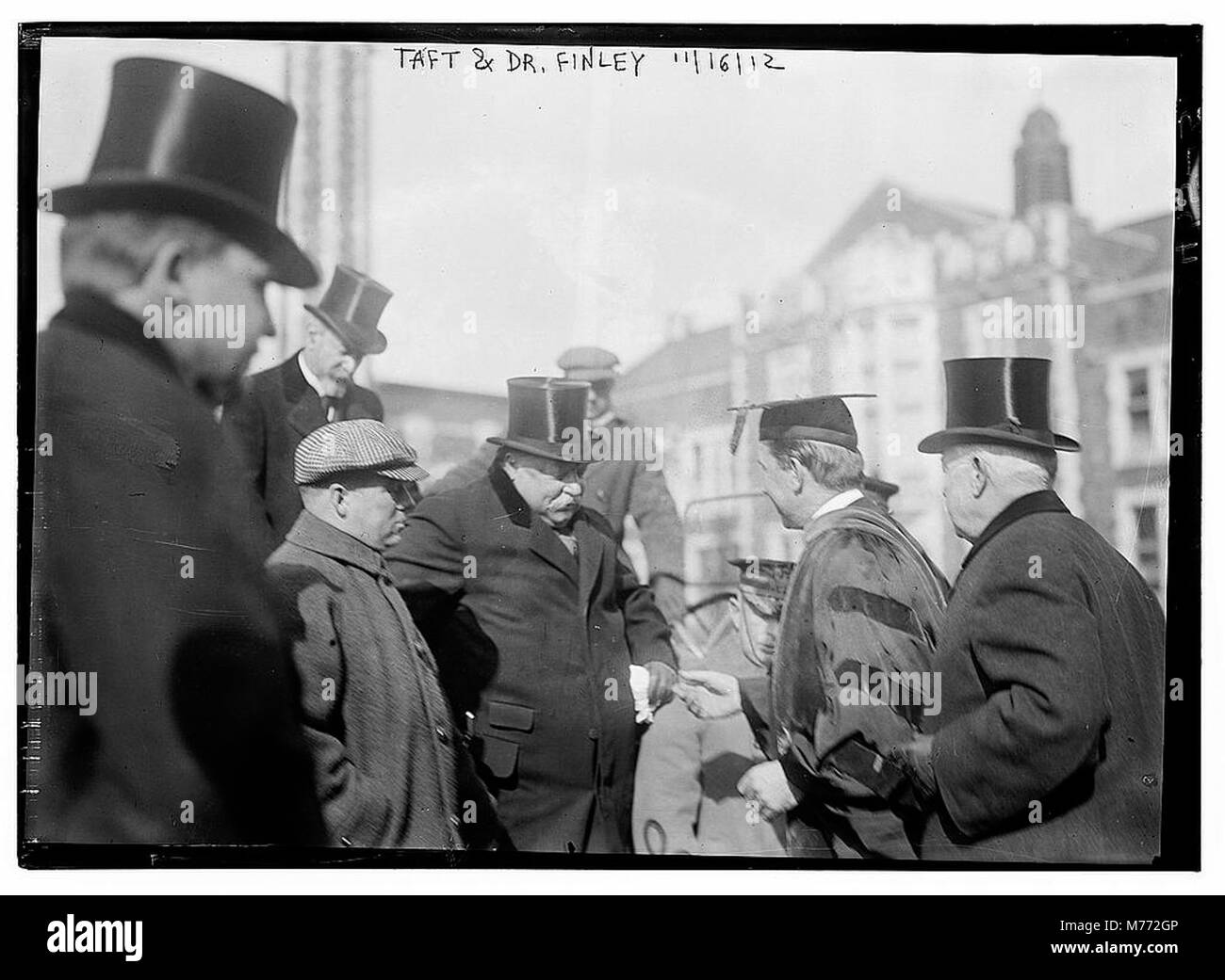 A photograph from November 16, 1912, featuring William Howard Taft, the ...