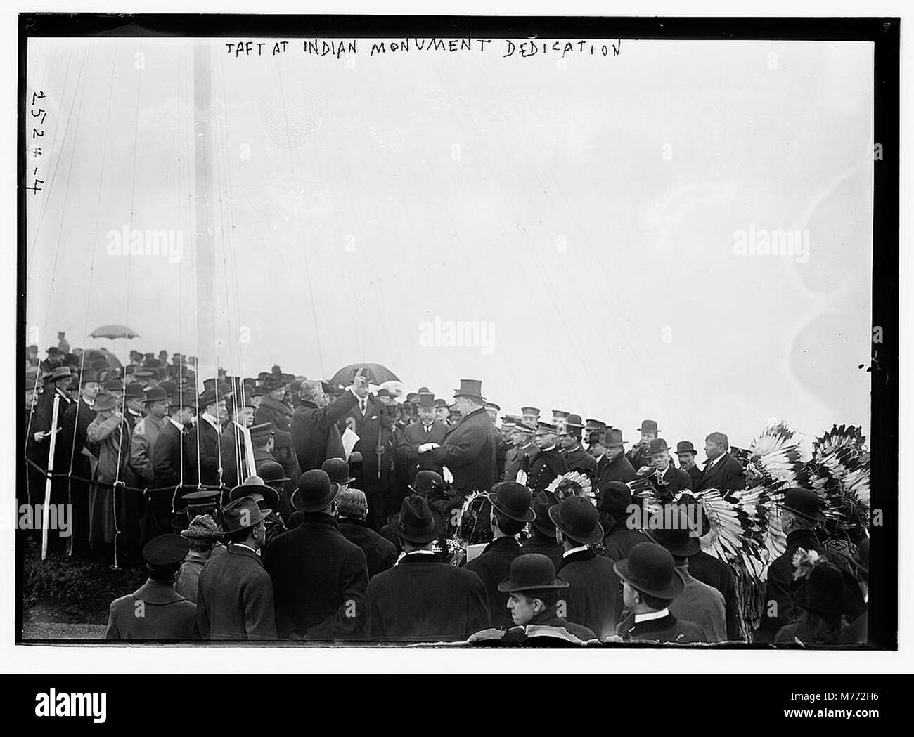 A photograph of President William Howard Taft at the dedication of the ...