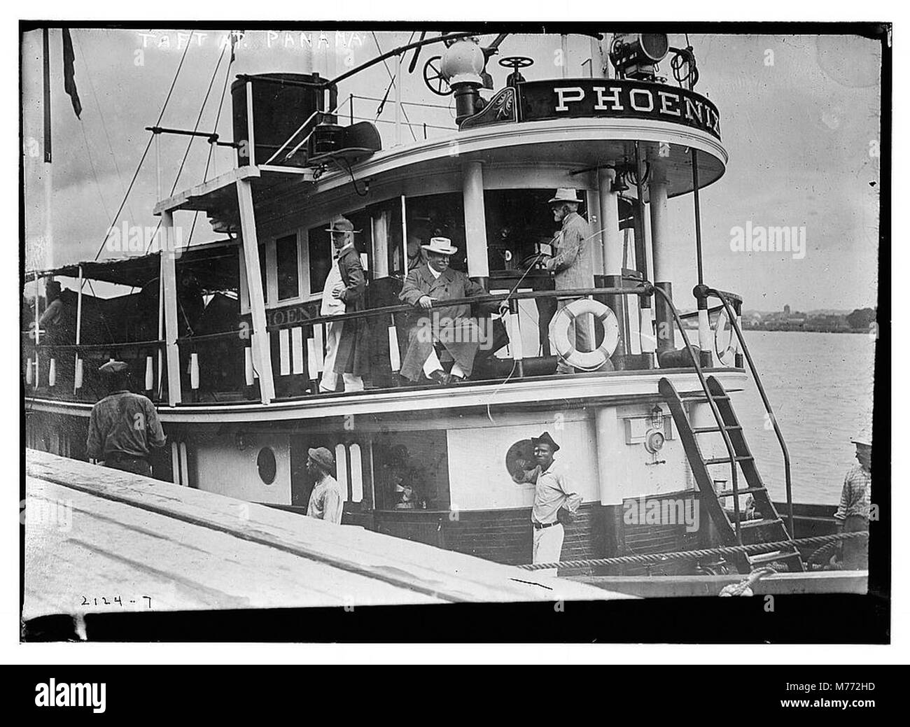 Photograph of William Howard Taft during his visit to Panama, marking a ...