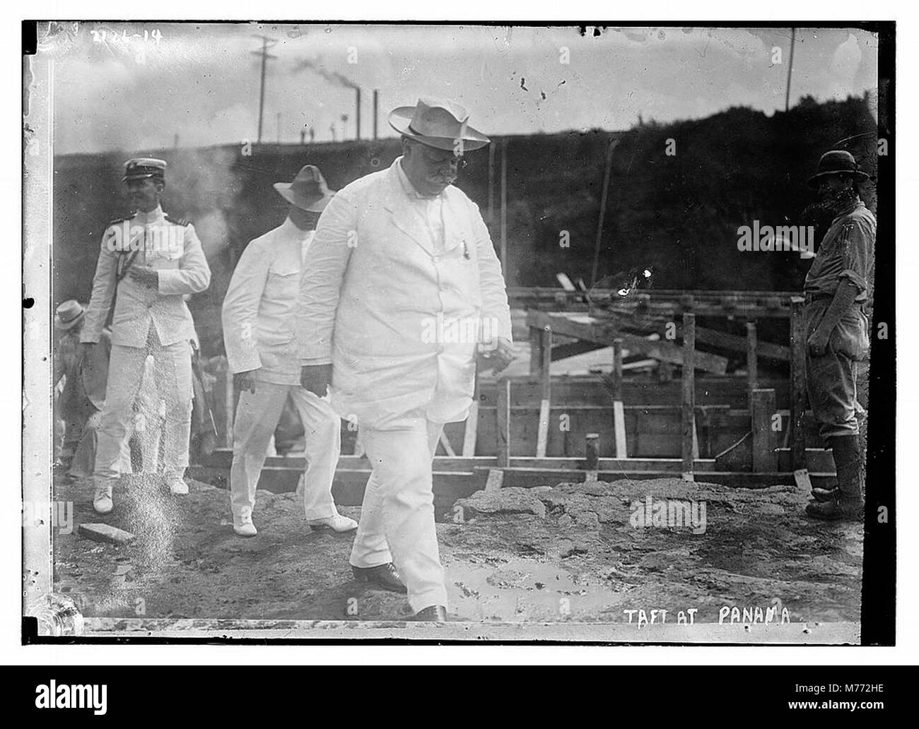 A photograph of President William H. Taft during his visit to the ...