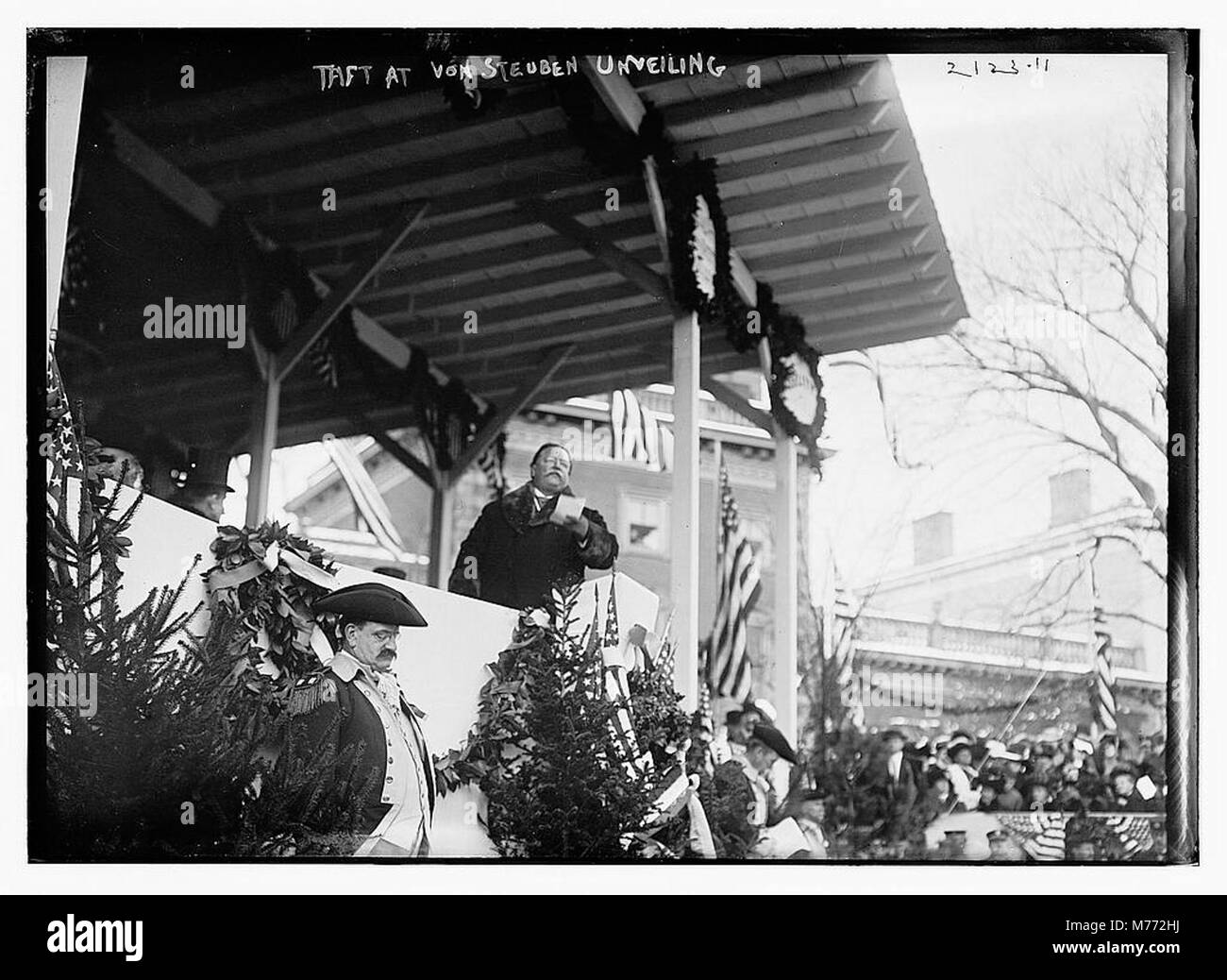 A photograph of President William Howard Taft at the unveiling of a ...