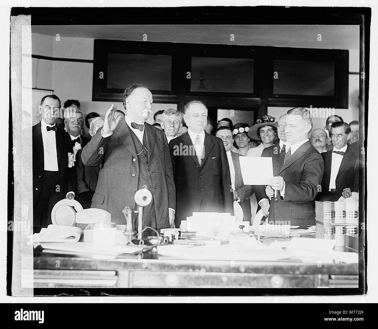 This image captures William Howard Taft being sworn in as the 27th ...