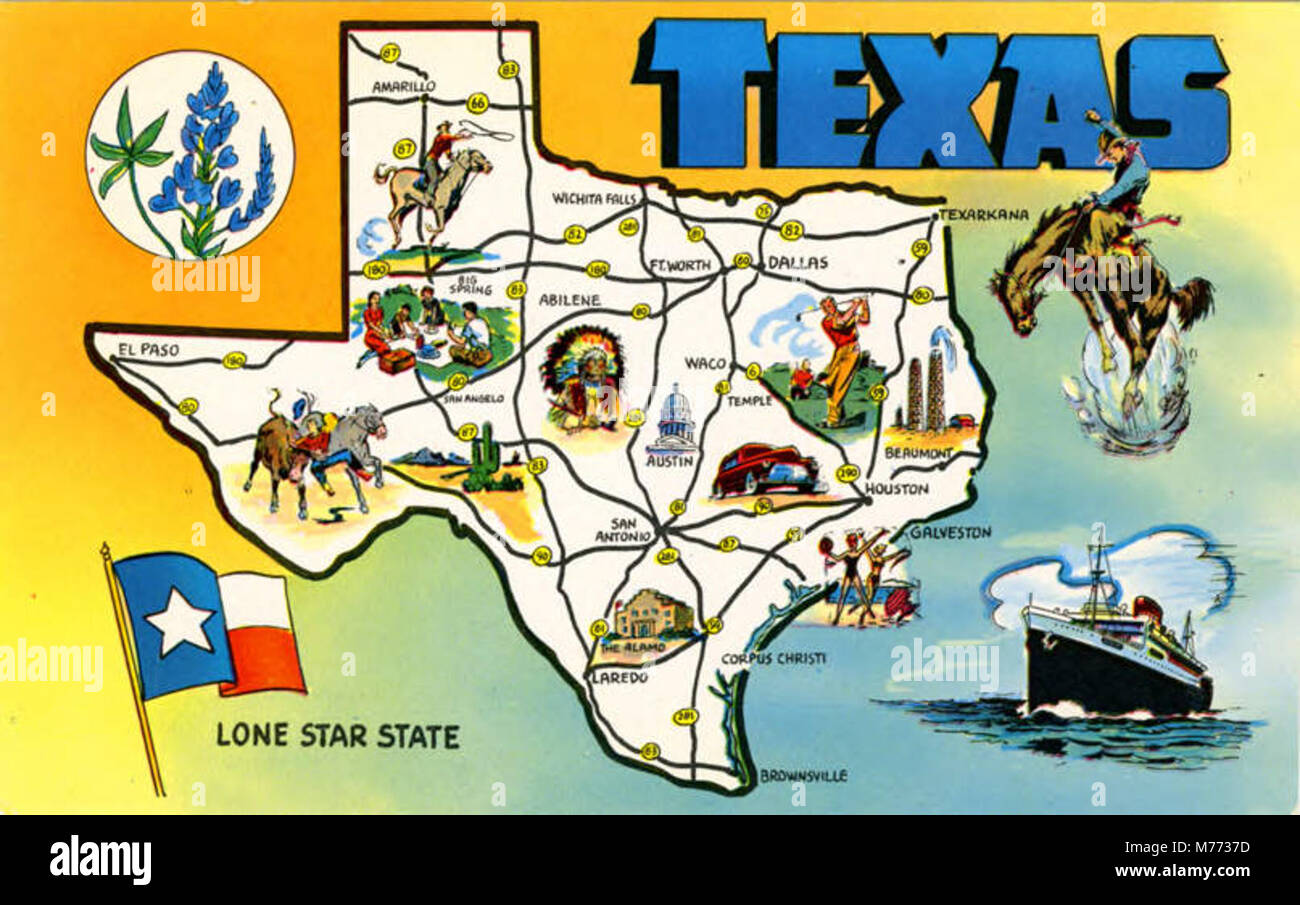 Texas - Lone Star State (NBY 436648) Stock Photo