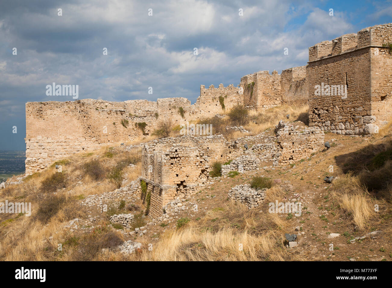 Europe, Greece, Peloponnese, Corinth, acropolis of Acrocorinth Stock Photo