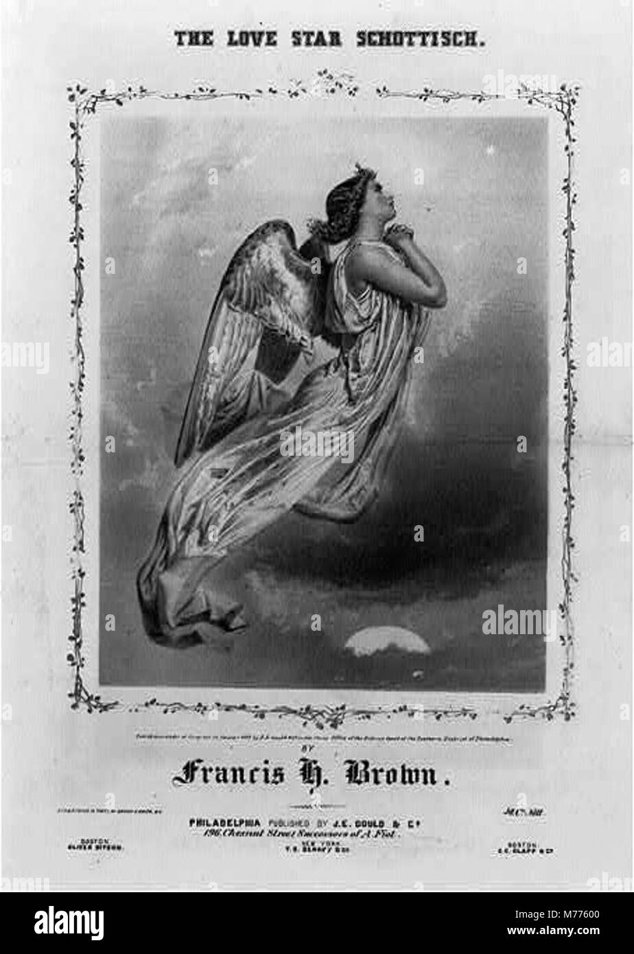 The Love Star Schottisch by Francis Brown LCCN2001702306 Stock Photo