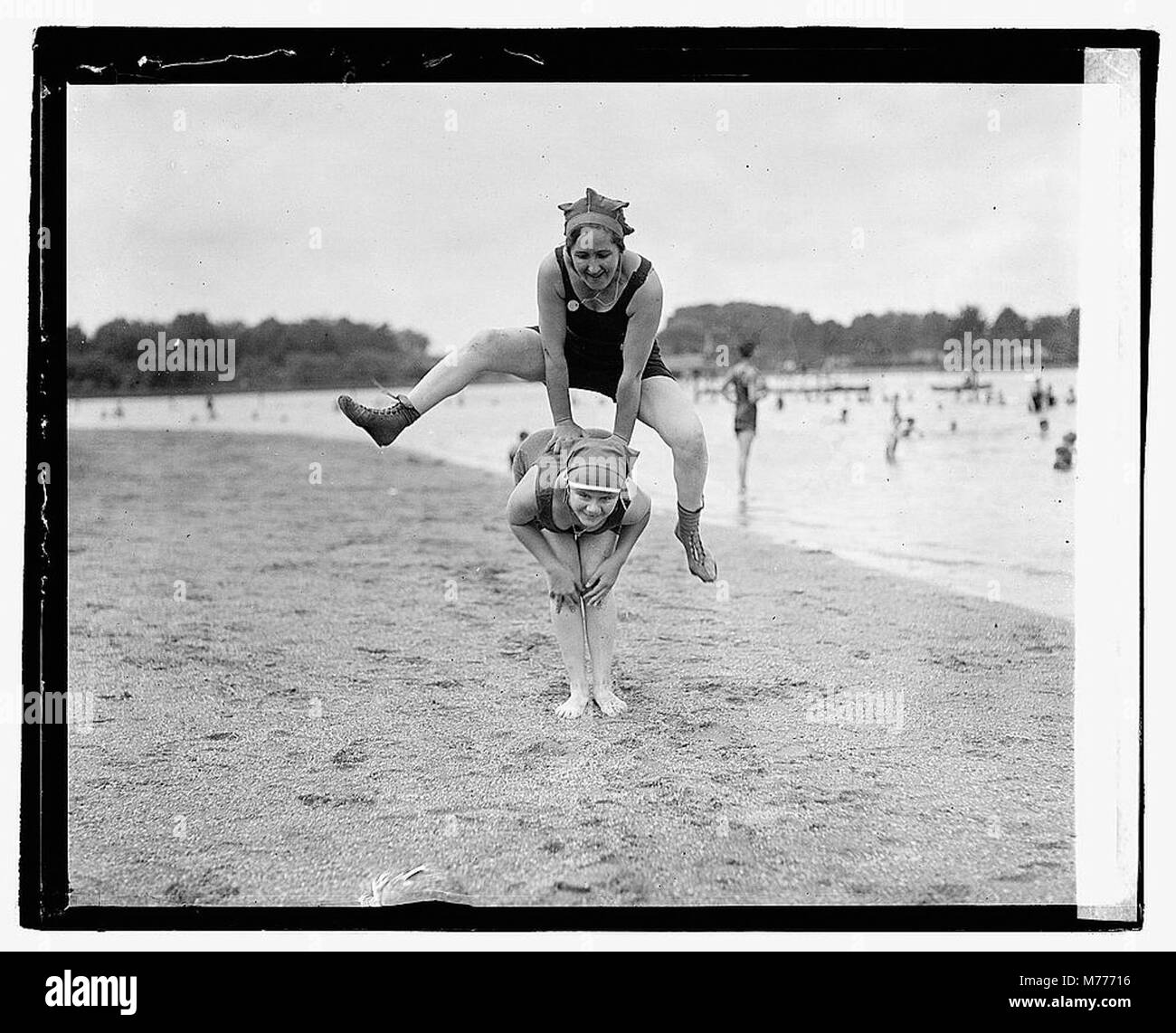 Bathing Beach LOC npcc.04536 Stock Photo Alamy