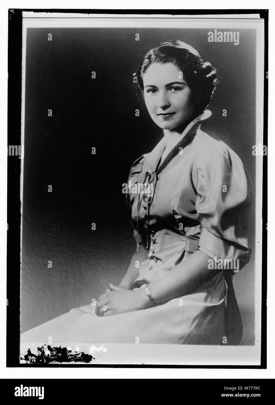 The wife of King Farouk of Egypt LOC matpc.08367 Stock Photo