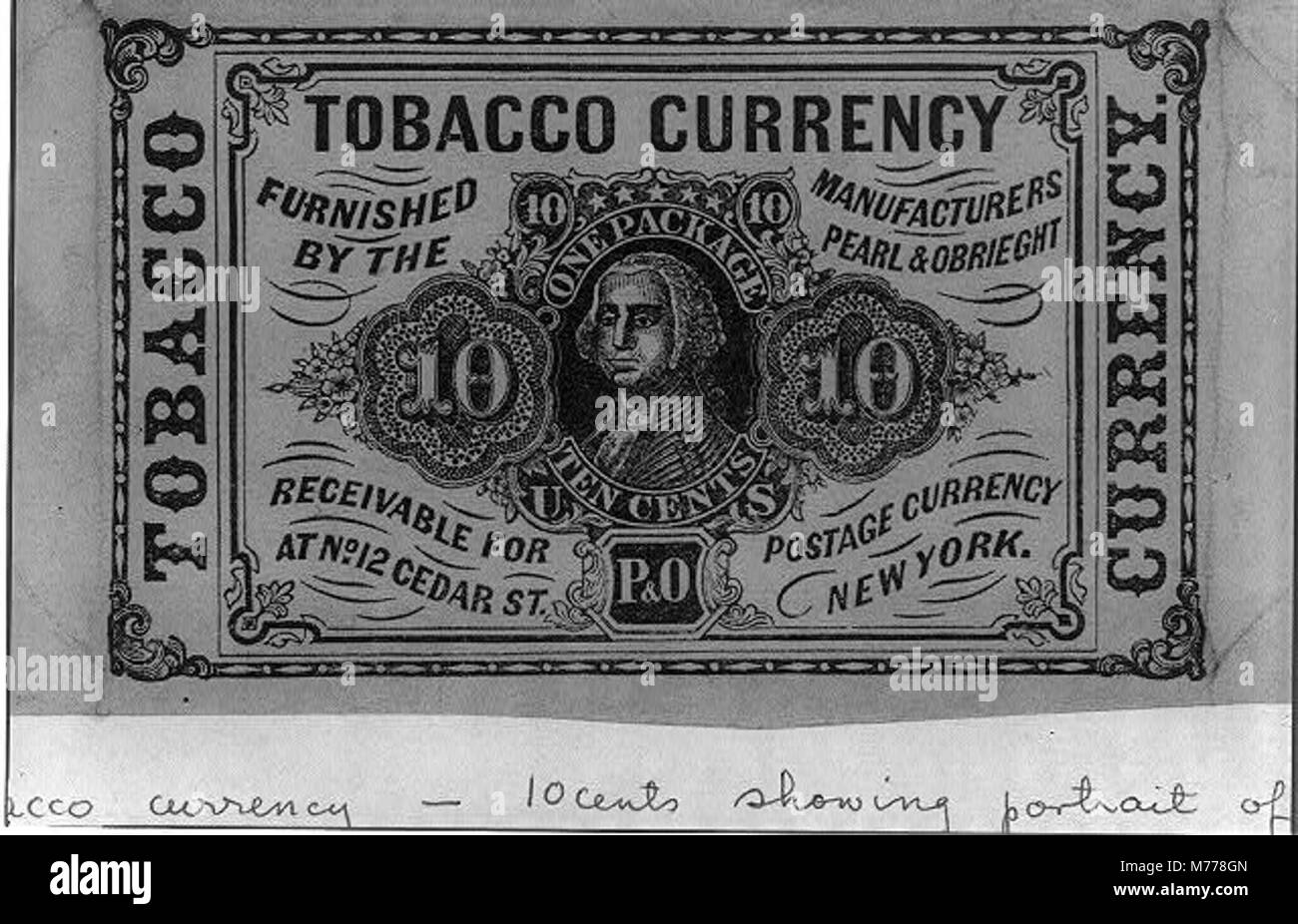 tobacco as currency An image showcasing the use of tobacco as currency, provided by  manufacturers Pearl & Obreight. This historical practice reflects the role  of tobacco in trade and economy during earlier times Stock Photo -