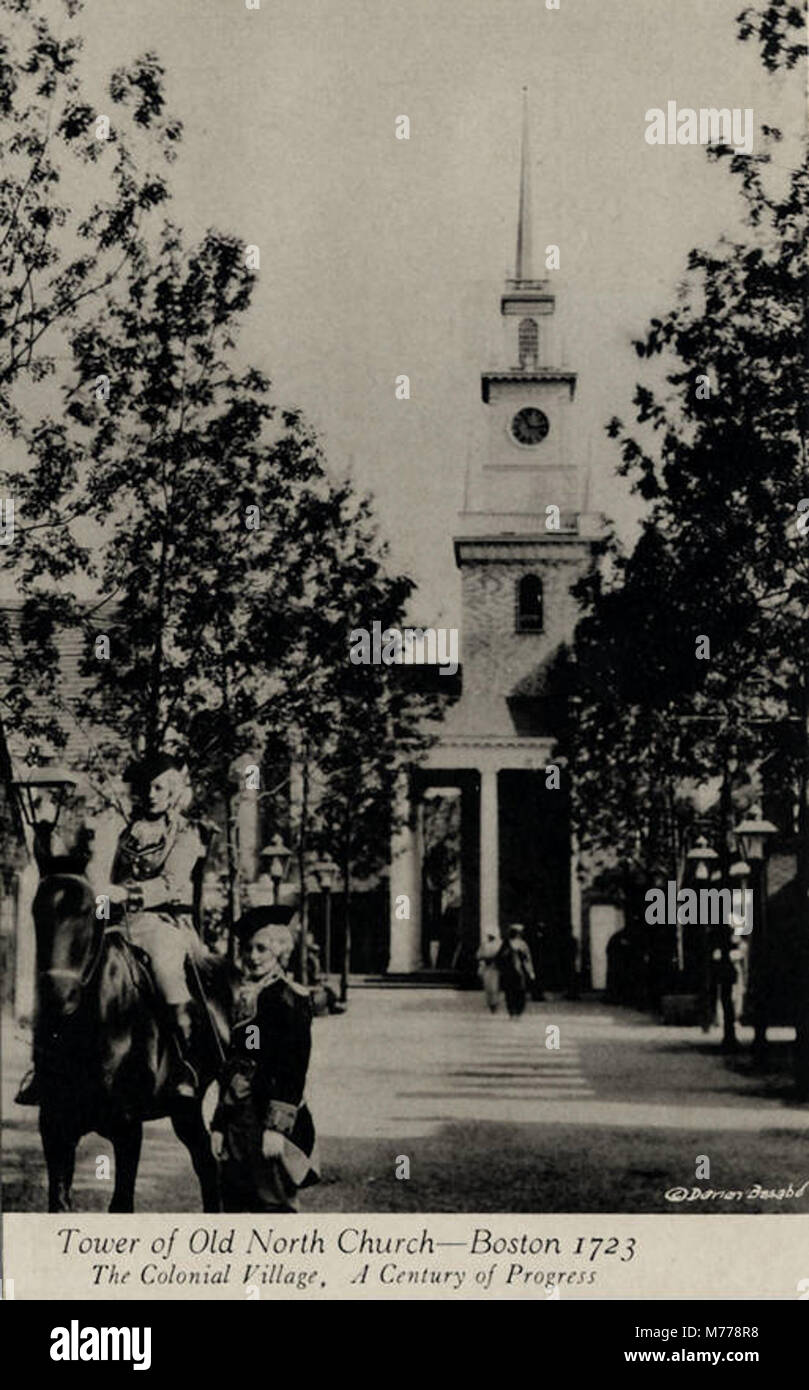 Tower of Old North ChurchBoston 1723, The Colonial Village (NBY