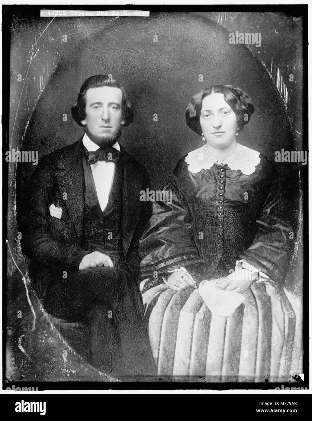 Portrait of Mrs. F.M. Tryon, capturing her likeness in a professional ...