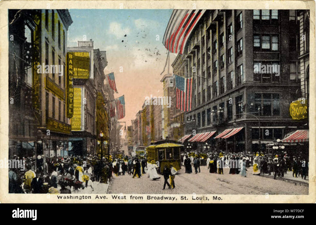 Washington Avenue, Barnum Hotel (NBY 436609 Stock Photo Alamy