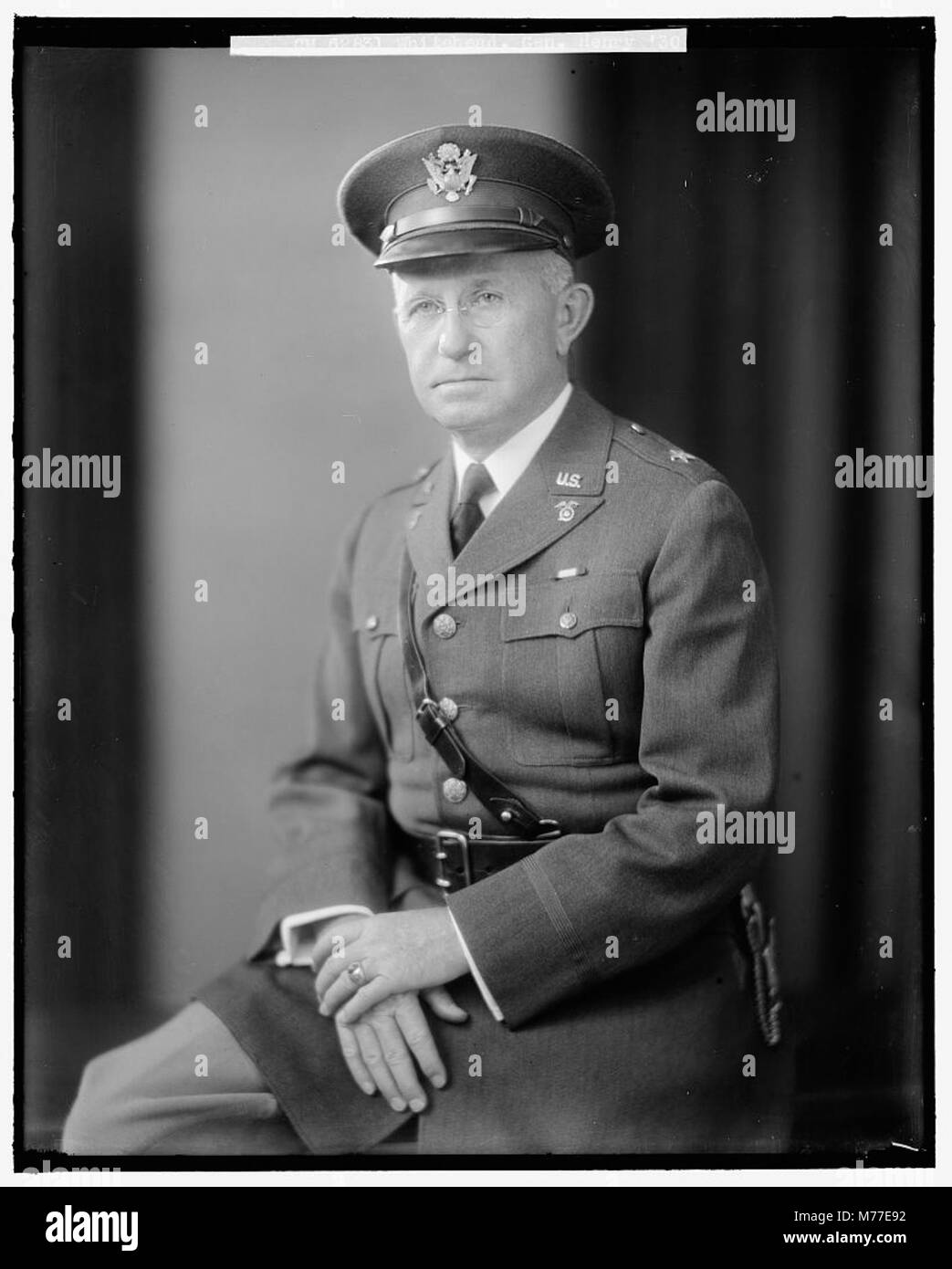 A portrait of General Henry Whitehead, captured in formal attire ...