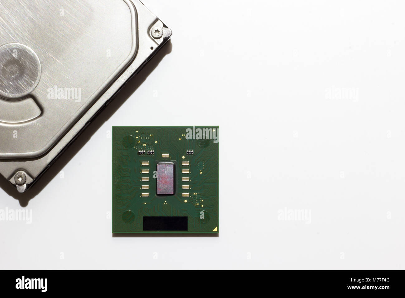 Computer Hardware on white background concept close up Stock Photo - Alamy