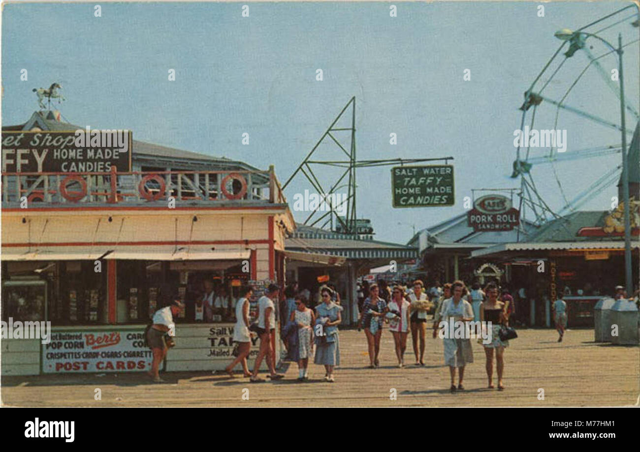 Boardwalk scene Seaside Heights, New Jersey (NBY 421499 Stock Photo Alamy