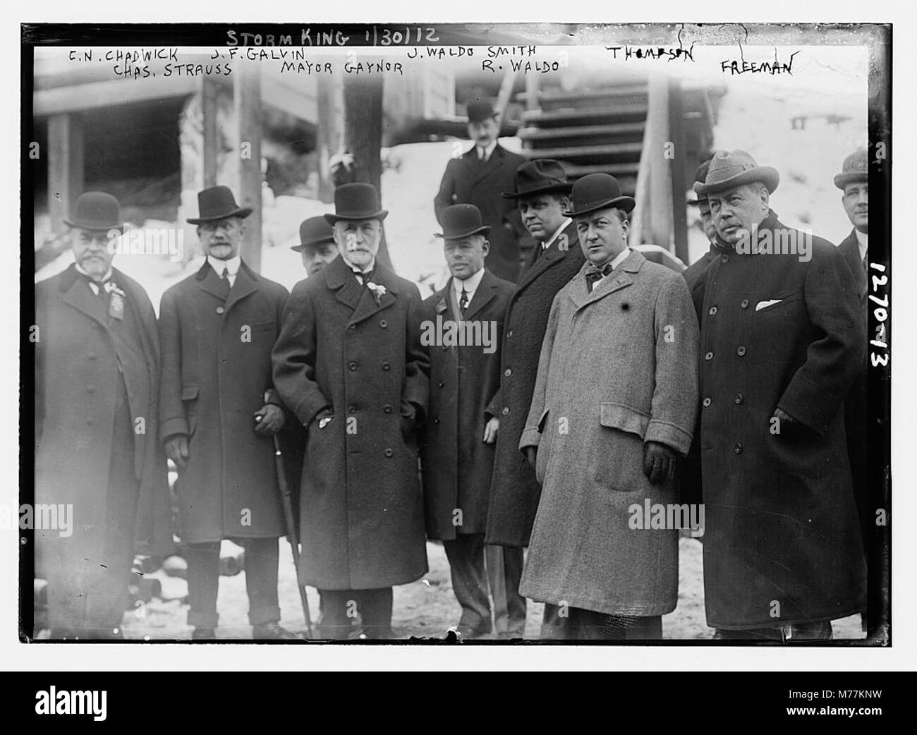C.N. Chadwick, Chas. Straus, J.F. Galvin, Mayor Gaynor, J. Waldo Smith