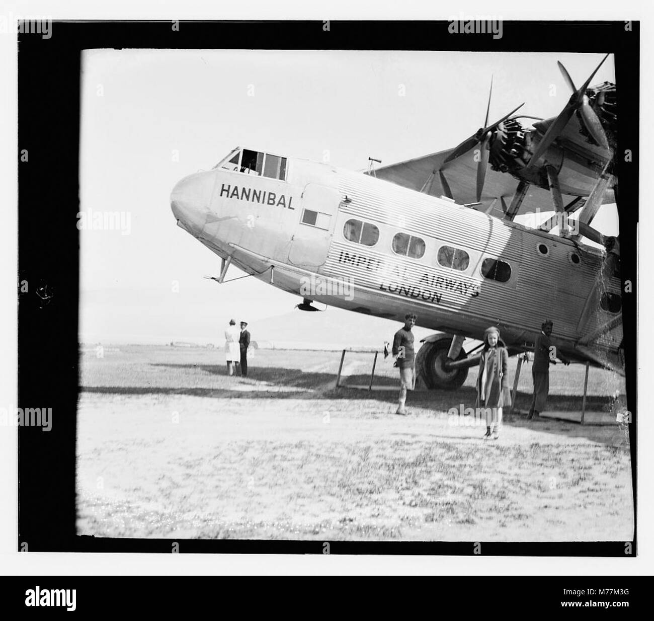 A photograph capturing both a camel and an airplane, symbolizing the ...