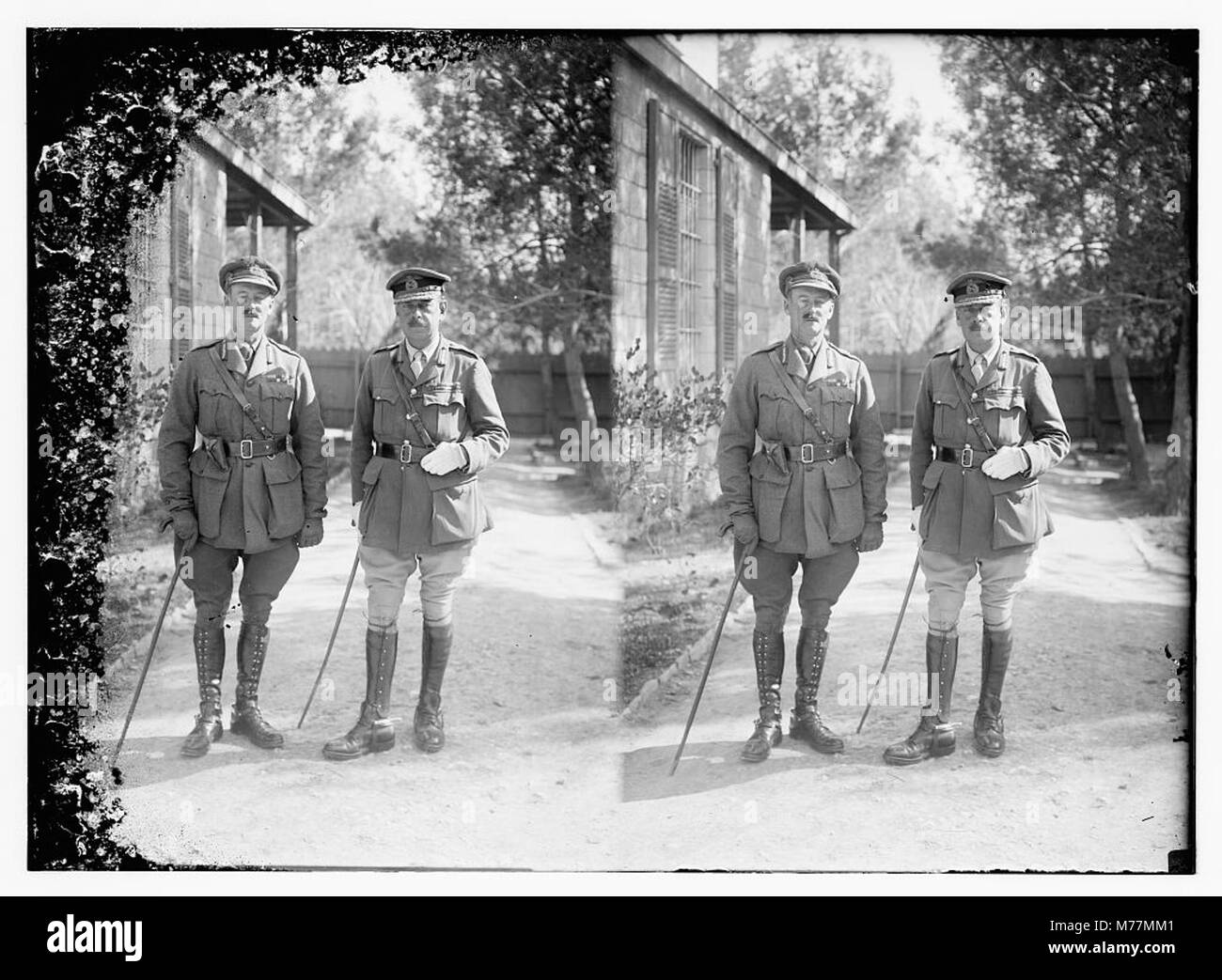 Capture & occupation of Palestine. Brit. (i.e., British) officers LOC